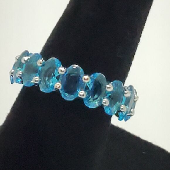 Blue Eternity Ring  - Picture 12 of 12